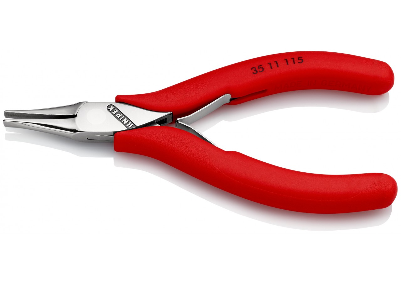 Pince de préhension - Becs plats lisses - 115mm - Gainage PVC - Polie miroir - Knipex - 3511115