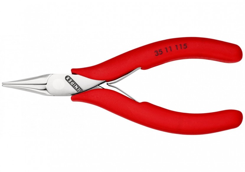 Pince de préhension - Becs plats lisses - 115mm - Gainage PVC - Polie miroir - Knipex - 3511115