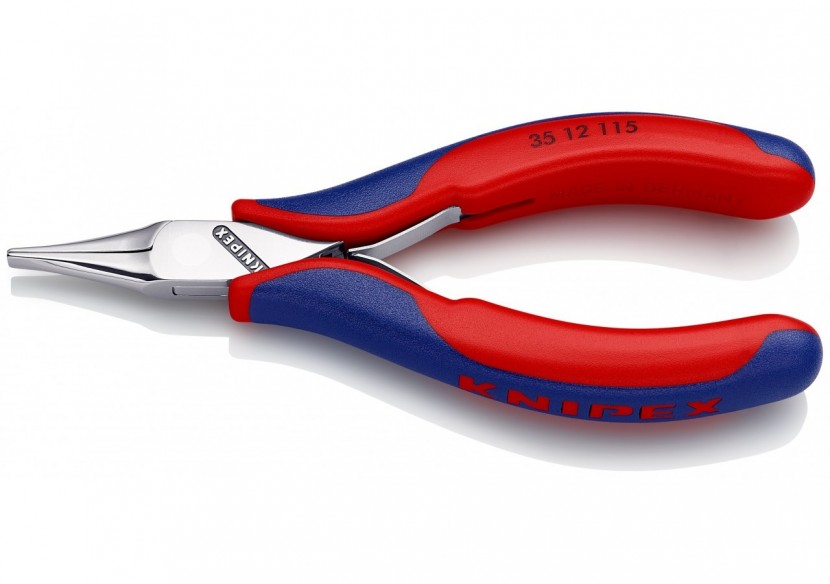 Pince de préhension - Becs plats lisses - 115mm - Bi-matière - Polie miroir - Knipex - 3512115