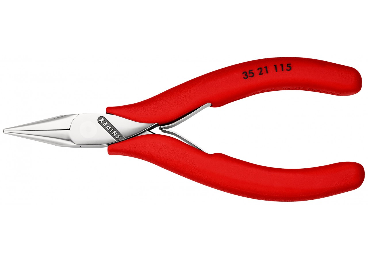 Pince de préhension - Becs demi-ronds lisses - 115mm Gainage PVC - Polie miroir - Knipex - 3521115