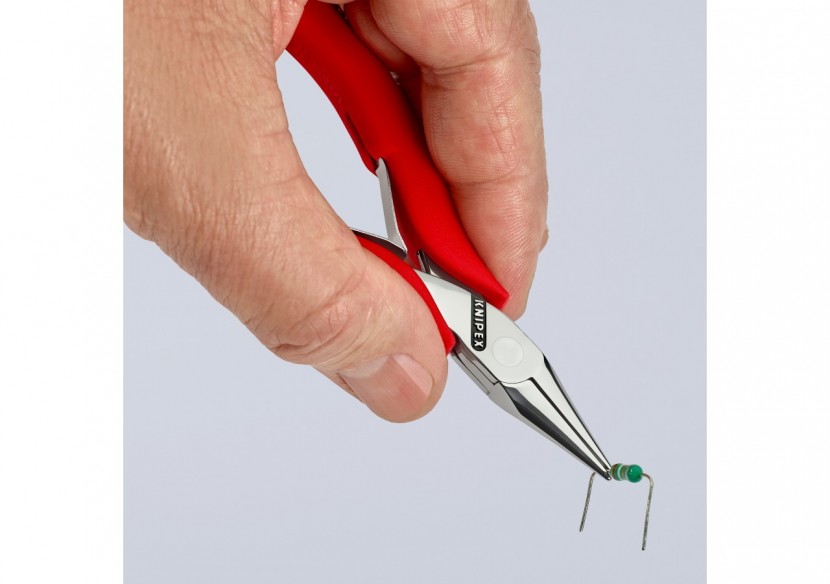 Pince de préhension - Becs demi-ronds lisses - 115mm Gainage PVC - Polie miroir - Knipex - 3521115