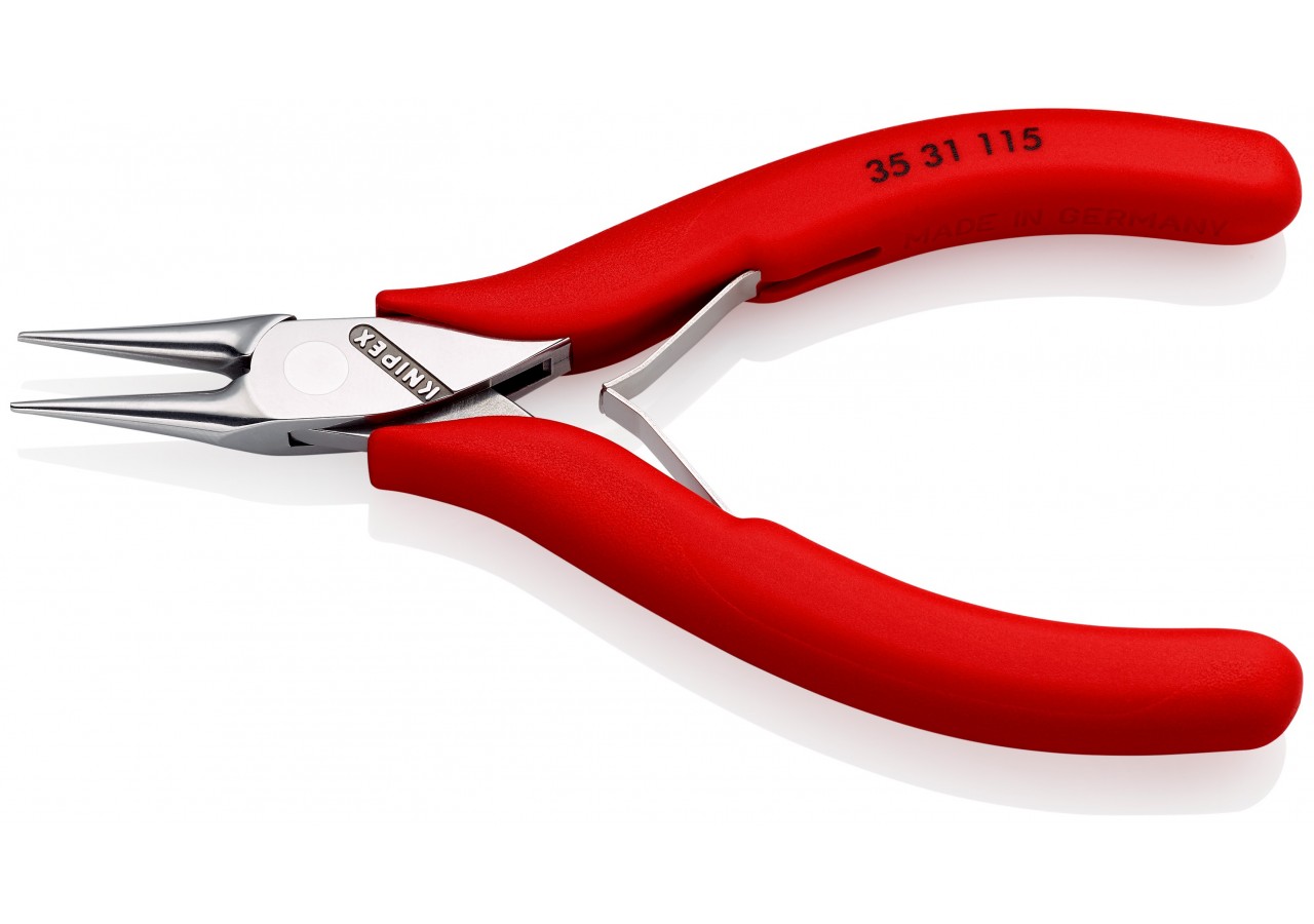 Pince de préhension - Becs ronds lisses - 115mm - Gainage PVC - Polie miroir - Knipex - 3531115