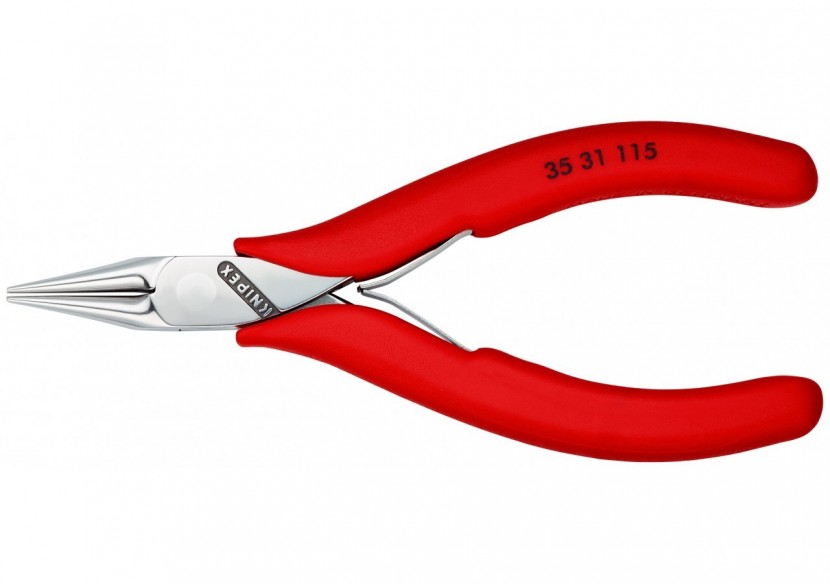 Pince de préhension - Becs ronds lisses - 115mm - Gainage PVC - Polie miroir - Knipex - 3531115