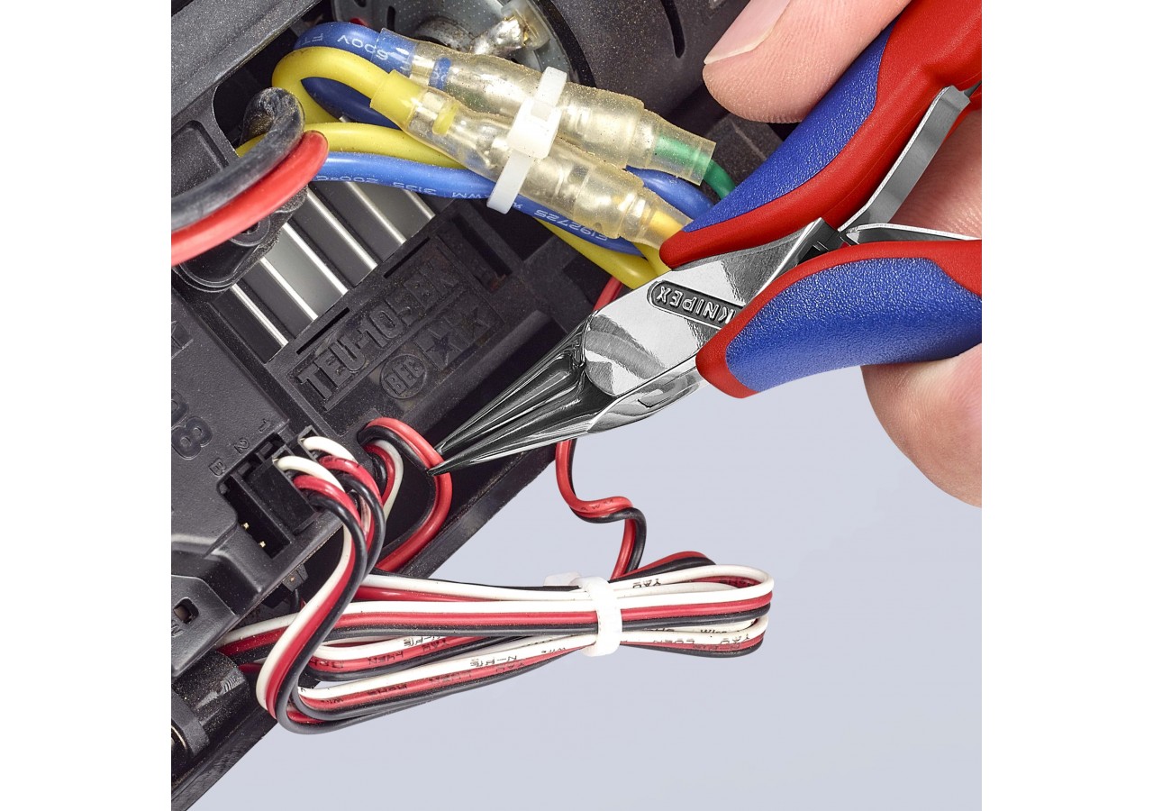 Pince de préhension - Becs ronds lisses - 115mm - Bi-matière - Polie miroir - Knipex - 3532115