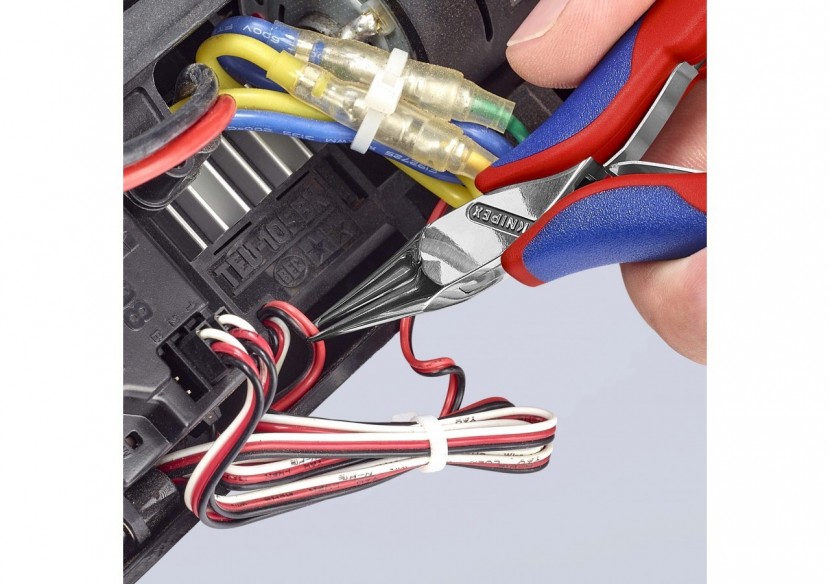 Pince de préhension - Becs ronds lisses - 115mm - Bi-matière - Polie miroir - Knipex - 3532115