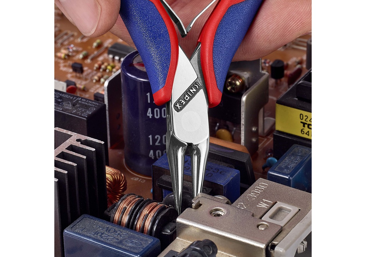 Pince de préhension - Becs ronds lisses - 115mm - Bi-matière - Polie miroir - Knipex - 3532115