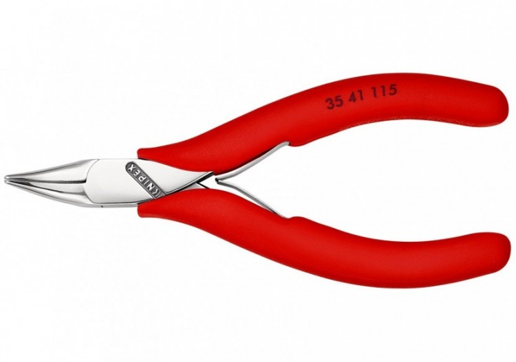 Pince de préhension - Becs plats lisses 45° - 115mm - Gainage PVC - Polie miroir - Knipex - 3541115 2