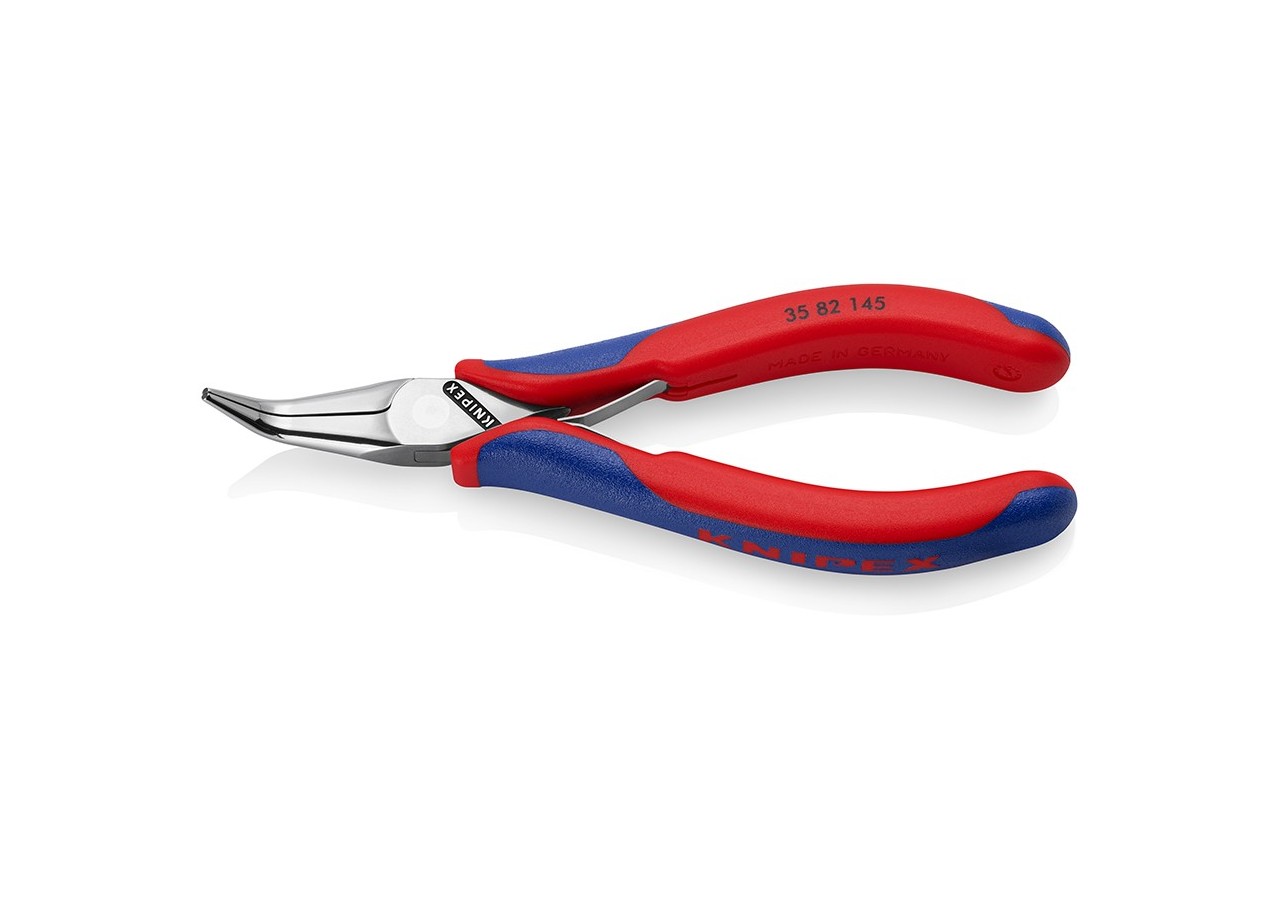 Pince de préhension - Becs demi-ronds lisses 45° - 145mm Gainage bi-matière - Knipex - 3582145