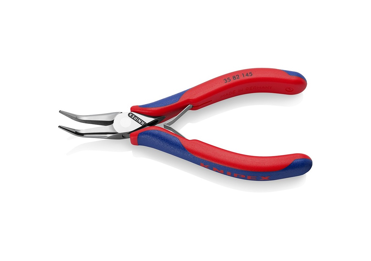Pince de préhension - Becs demi-ronds lisses 45° - 145mm Gainage bi-matière - Knipex - 3582145