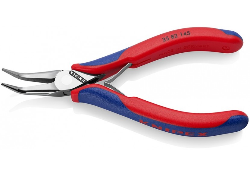 Pince de préhension - Becs demi-ronds lisses 45° - 145mm Gainage bi-matière - Knipex - 3582145