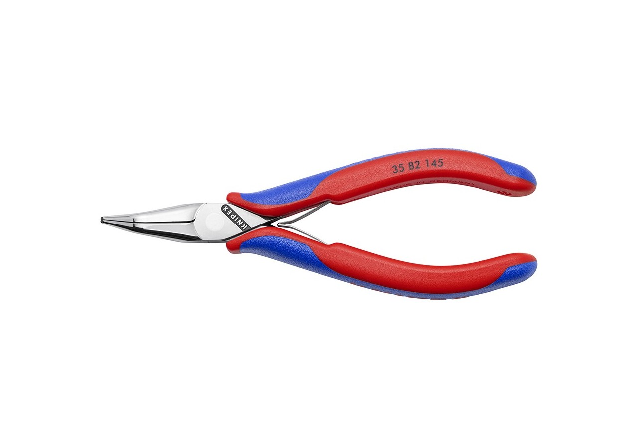 Pince de préhension - Becs demi-ronds lisses 45° - 145mm Gainage bi-matière - Knipex - 3582145