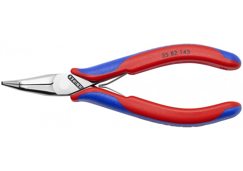 Pince de préhension - Becs demi-ronds lisses 45° - 145mm Gainage bi-matière - Knipex - 3582145