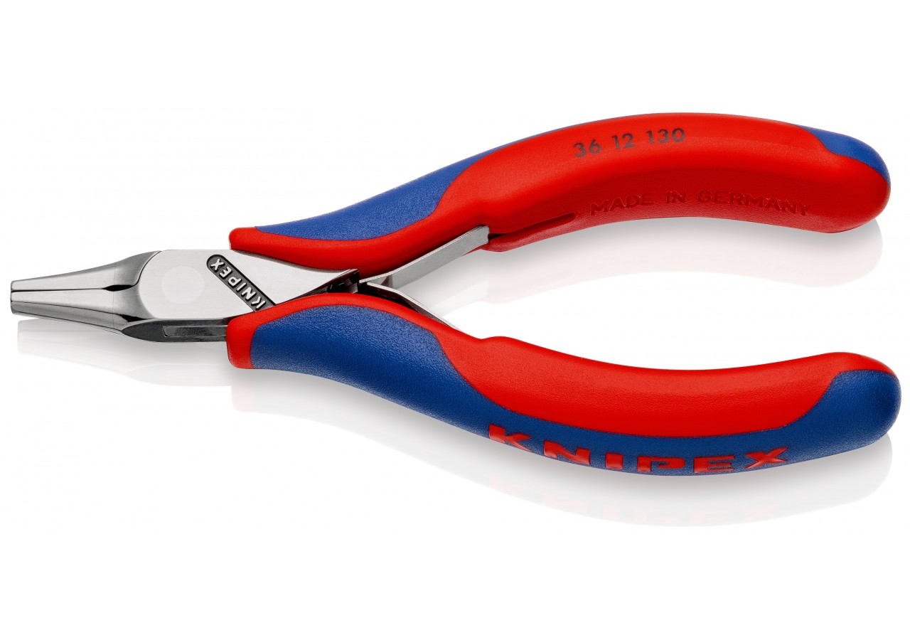 Pince de montage pour l'électronique - 130mm - Gainage bi-matière - Polie miroir - Knipex - 3612130