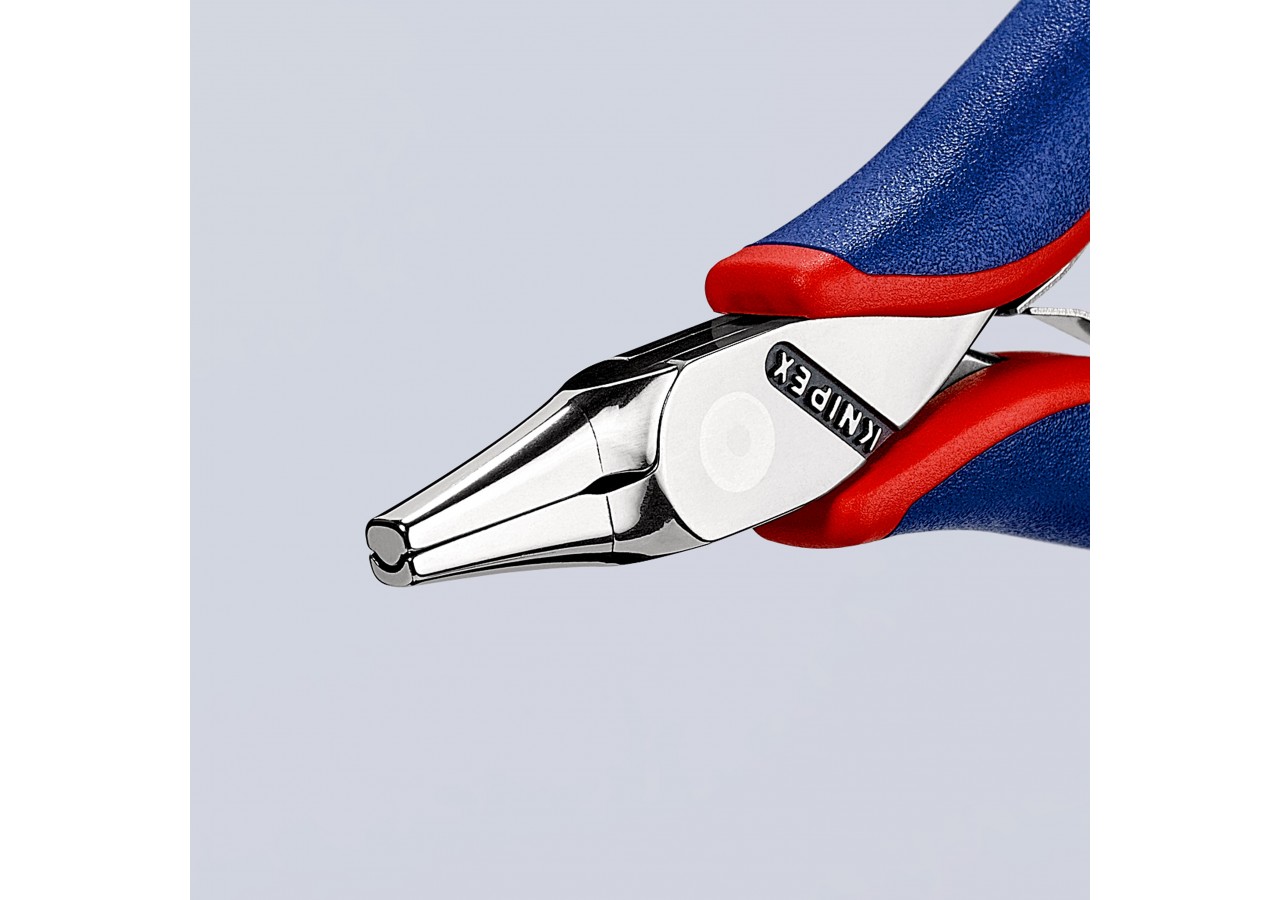 Pince de montage pour l'électronique - 130mm - Gainage bi-matière - Polie miroir - Knipex - 3612130