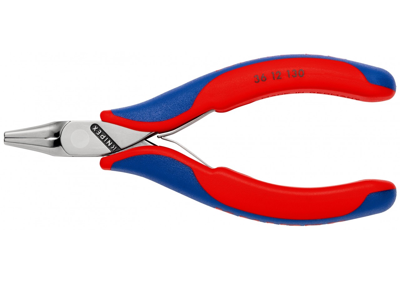 Pince de montage pour l'électronique - 130mm - Gainage bi-matière - Polie miroir - Knipex - 3612130