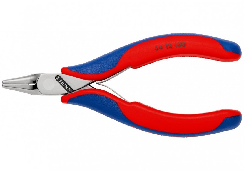 Pince de montage pour l'électronique - 130mm - Gainage bi-matière - Polie miroir - Knipex - 3612130