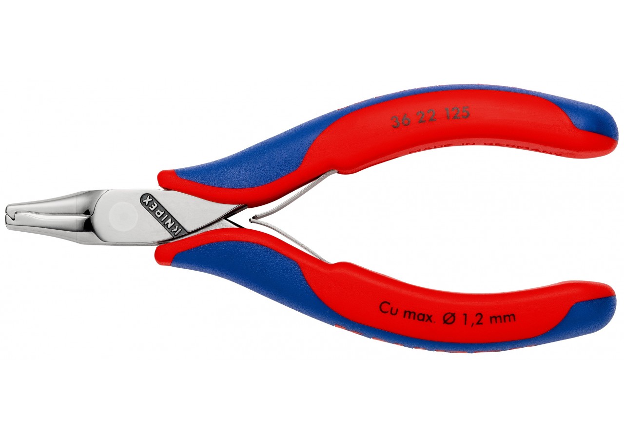 Pince de montage pour l'électronique - 125mm - Bi-matière - Coupe fixe à 1,6mm - Knipex - 3622125