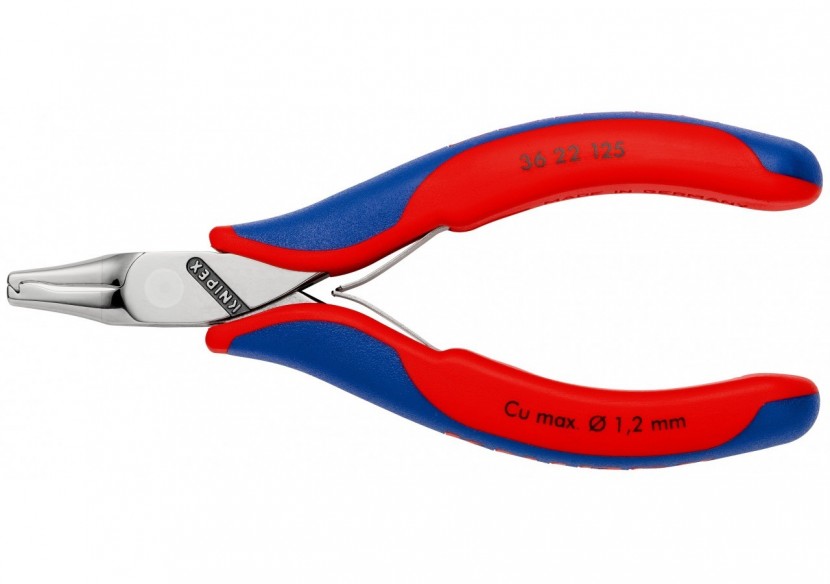 Pince de montage pour l'électronique - 125mm - Bi-matière - Coupe fixe à 1,6mm - Knipex - 3622125