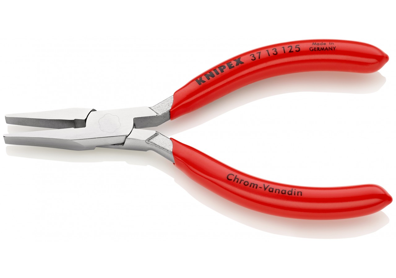 Pince de préhension mécanique de précision Becs plats 125mm Gainage PVC Chromée - Knipex - 3713125