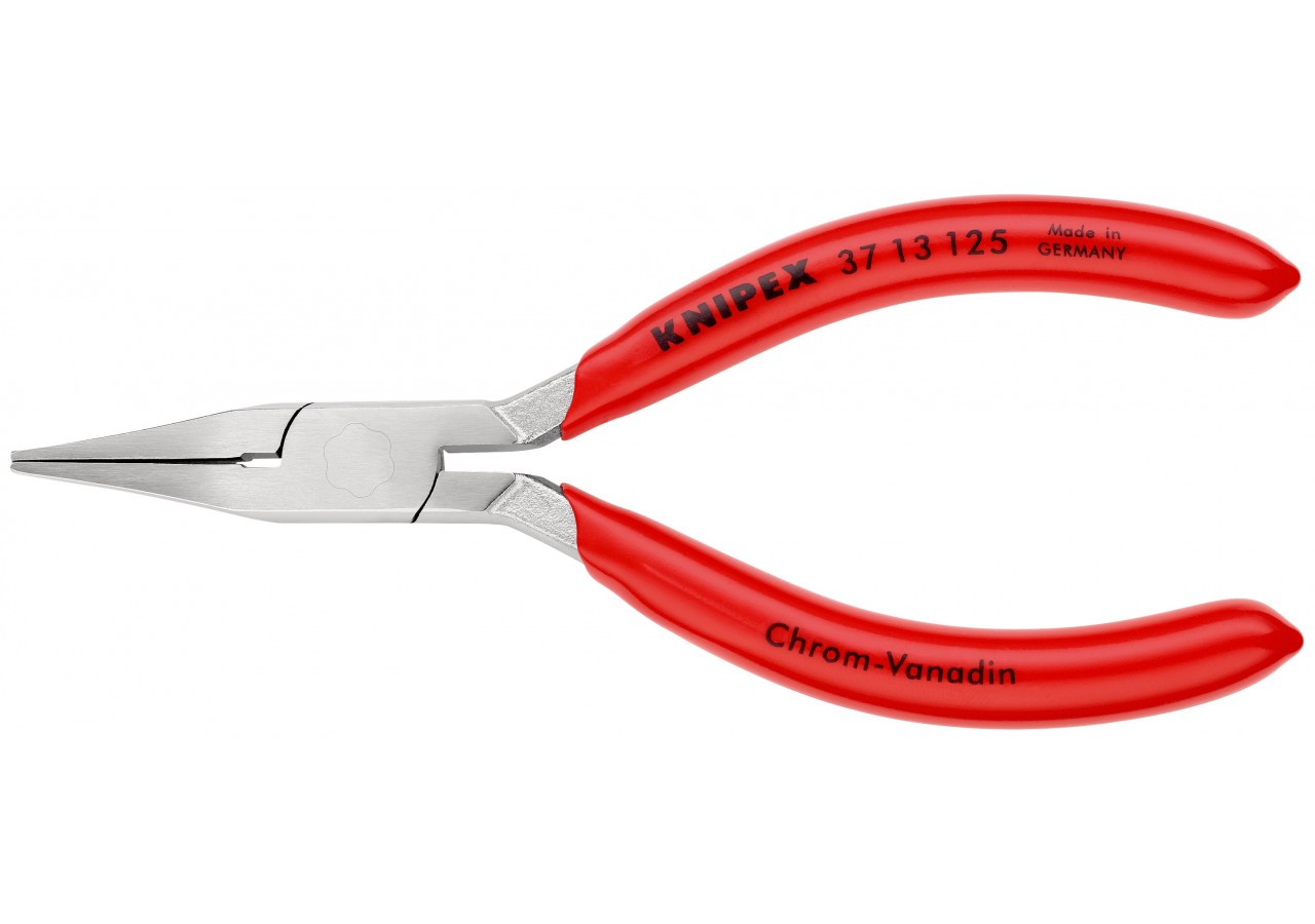 Pince de préhension mécanique de précision Becs plats 125mm Gainage PVC Chromée - Knipex - 3713125