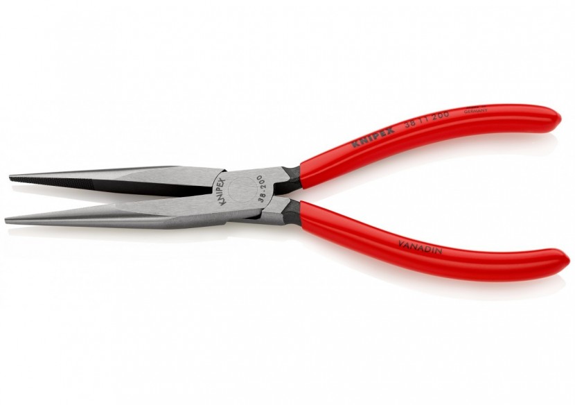 Pince de mécanicien 200mm - Becs demi-ronds striés - Gainage PVC - Knipex - 3811200 Pince de mécanicien 200mm - Becs demi-ronds striés - Gainage PVC - Knipex - 3811200