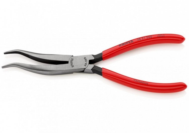 Pince de mécanicien 200mm - Becs demi-ronds décalés striés - Gainage PVC - Knipex - 3831200 2