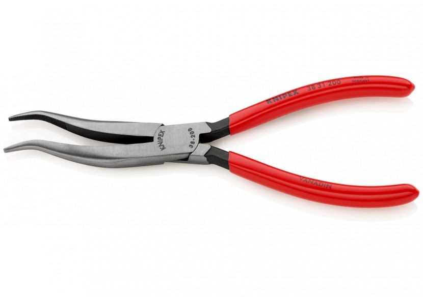 Pince de mécanicien 200mm - Becs demi-ronds décalés striés - Gainage PVC - Knipex - 3831200 Pince de mécanicien 200mm - Becs demi-ronds décalés striés - Gainage PVC - Knipex - 3831200
