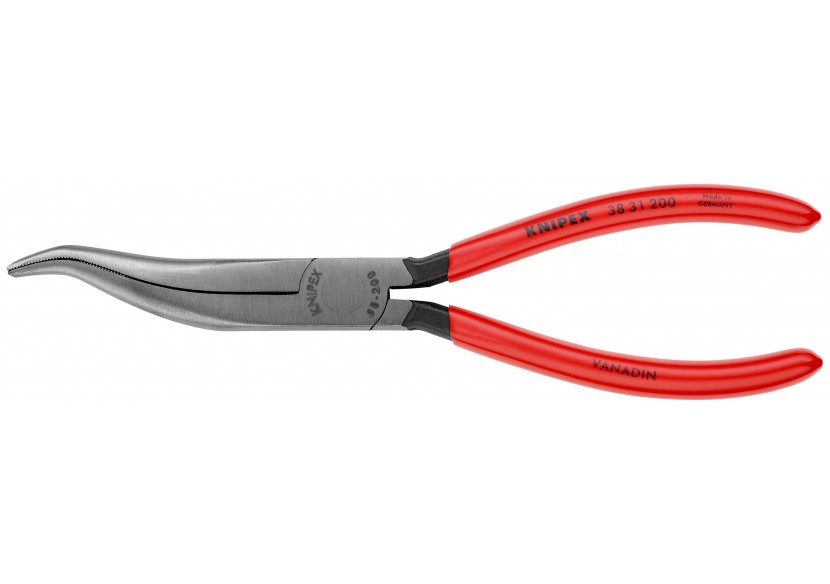 Pince de mécanicien 200mm - Becs demi-ronds décalés striés - Gainage PVC - Knipex - 3831200 Pince de mécanicien 200mm - Becs demi-ronds décalés striés - Gainage PVC - Knipex - 3831200