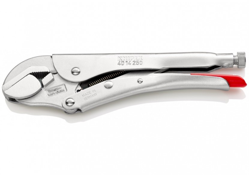 Pince-étau universelle 250mm - Bec pivotant Zinguée brillante - Section max 45mm - Knipex - 4014250 Pince-étau universelle 250mm - Bec pivotant Zinguée brillante - Section max 45mm - Knipex - 4014250