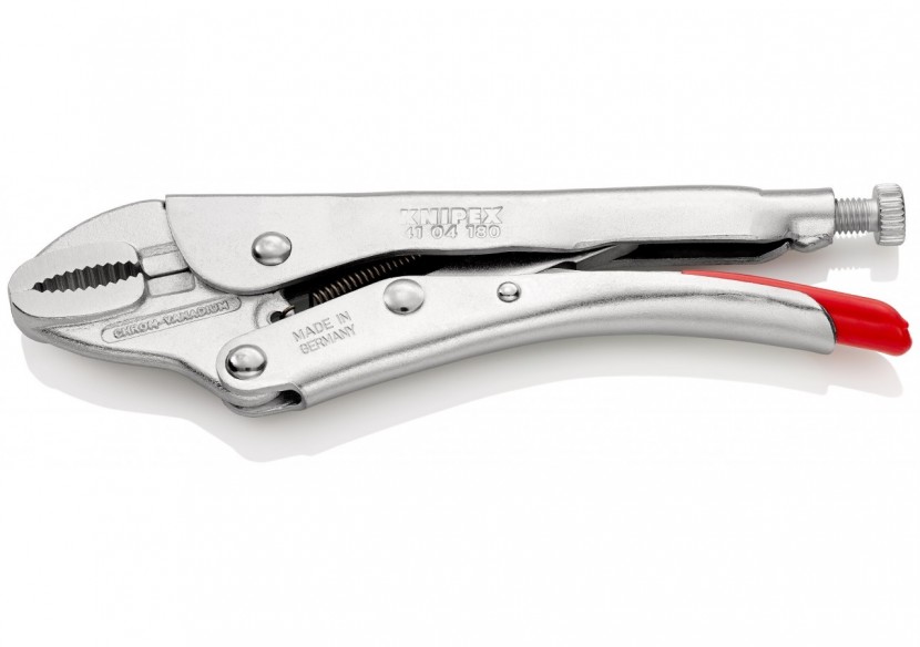 Pince-étau universelle - 180mm - Zinguée brillante - Section max 30mm - Knipex - 4104180 Pince-étau universelle - 180mm - Zinguée brillante - Section max 30mm - Knipex - 4104180