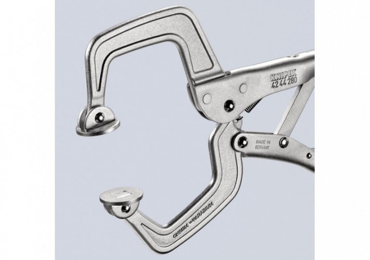Pince-étau à souder 280mm mâchoires mobiles Zinguée brillante - Section max 90mm - Knipex - 4244280 2