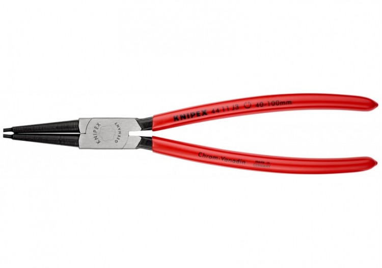 Pince pour circlips intérieurs Alésage de 40 à 100mm - 225mm - Gainage PVC - Knipex - 4411J3
