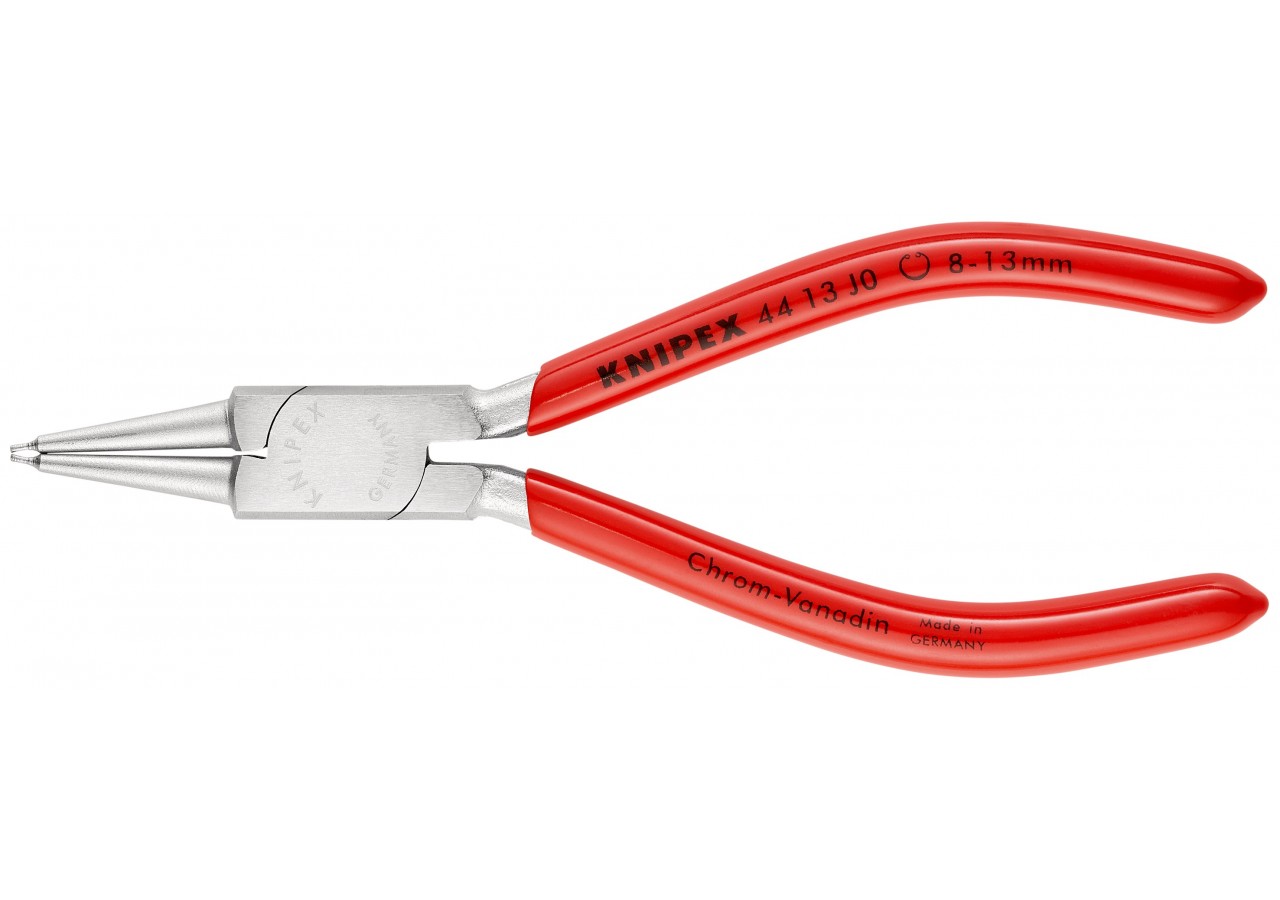 Pince pour circlips intérieurs Alésage 8 à 13mm - 140mm - Gainage PVC - Chromée - Knipex - 4413J0