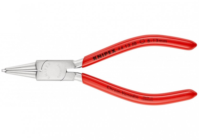 Pince pour circlips intérieurs Alésage 8 à 13mm - 140mm - Gainage PVC - Chromée - Knipex - 4413J0