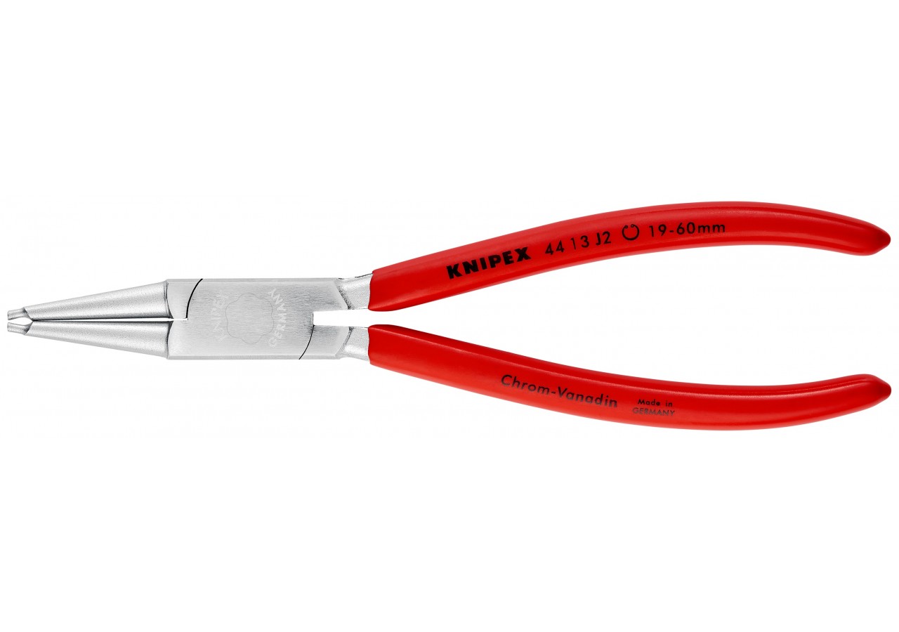Pince pour circlips intérieurs Alésage 19 à 60mm - 180mm - Gainage PVC - Chromée - Knipex - 4413J2