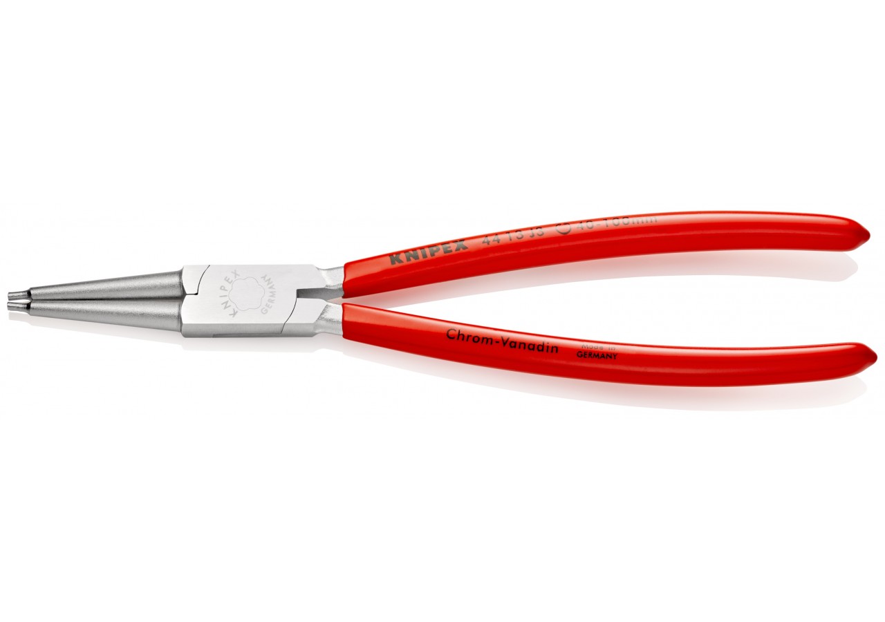 Pince pour circlips intérieurs Alésage 40 à 100mm - 225mm - Gainage PVC -Chromée - Knipex - 4413J3