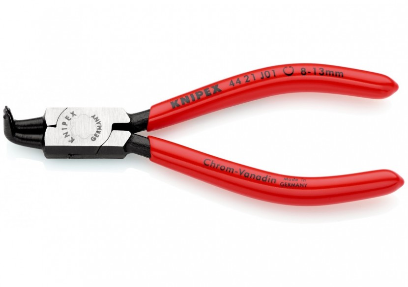 Pince pour circlips intérieurs Alésage 8 à 13mm - 130mm à 90° - Gainage PVC - Knipex - 4421J01