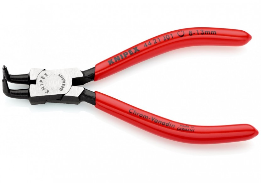 Pince pour circlips intérieurs Alésage 8 à 13mm - 130mm à 90° - Gainage PVC - Knipex - 4421J01