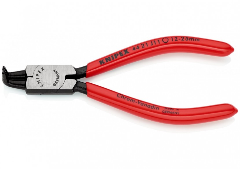 Pince pour circlips intérieurs Alésage de 12 à 25mm - 130mm à 90° - Gainage PVC - Knipex - 4421J11