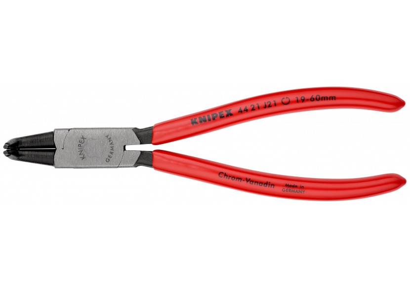Pince pour circlips intérieurs Alésage 19 à 60mm - 170mm à 90° - Gainage PVC - Knipex - 4421J21