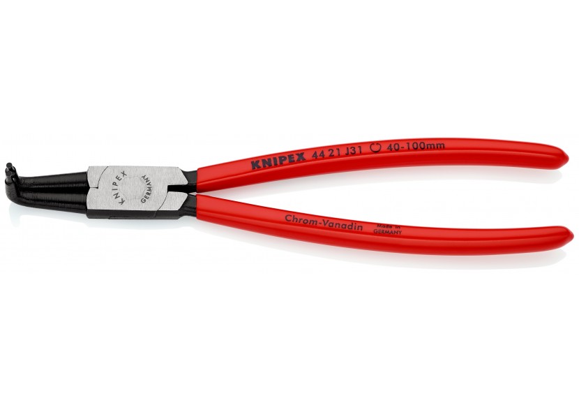 Pince pour circlips intérieurs Alésage de 40 à 100mm - 215mm à 90° - Gainage PVC - Knipex - 4421J31