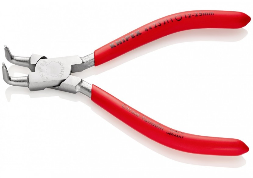 Pince pour circlips intérieurs Alésage 12 à 25mm 130mm à 90° Gaines PVC Chromée - Knipex - 4423J11