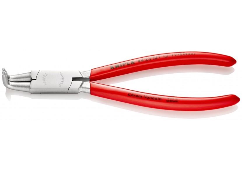 Pince pour circlips intérieurs Alésage 19 à 60mm - 170mm à 90° Gainé PVC Chromée - Knipex - 4423J21