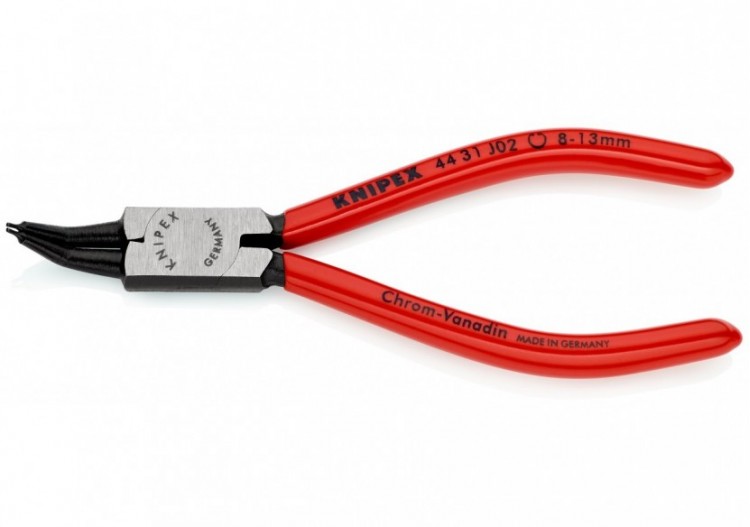 Pince pour circlips intérieurs Alésage de 8 à 13mm - 140mm à 45° - Gainage PVC - Knipex - 4431J02