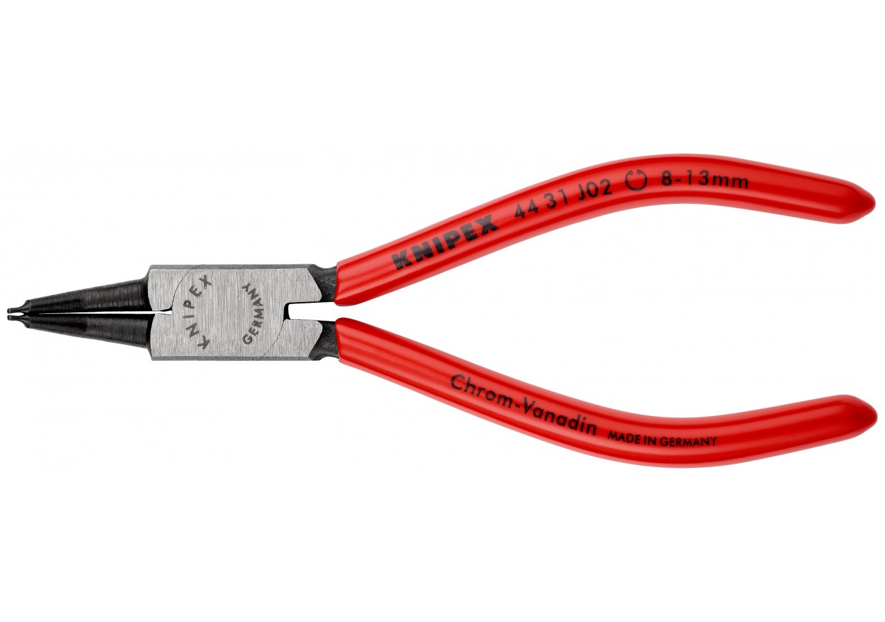 Pince pour circlips intérieurs Alésage de 8 à 13mm - 140mm à 45° - Gainage PVC - Knipex - 4431J02