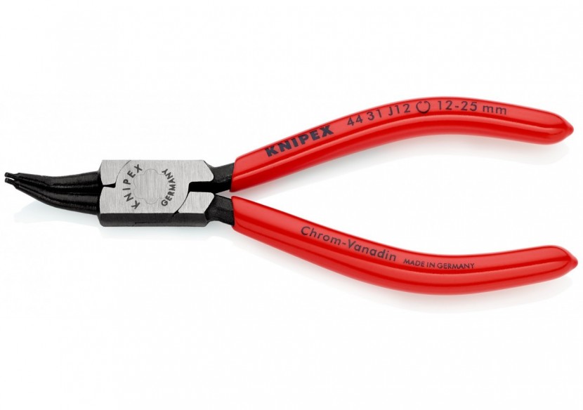 Pince pour circlips intérieurs Alésage de 12 à 25mm - 140mm à 45° - Gainage PVC - Knipex - 4431J12