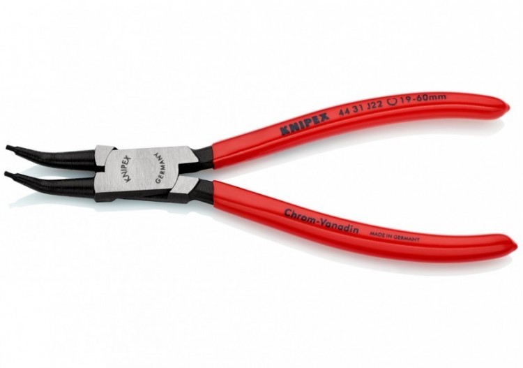 Pince pour circlips intérieurs Alésage de 19 à 60mm - 180mm à 45° - Gainage PVC - Knipex - 4431J22 2