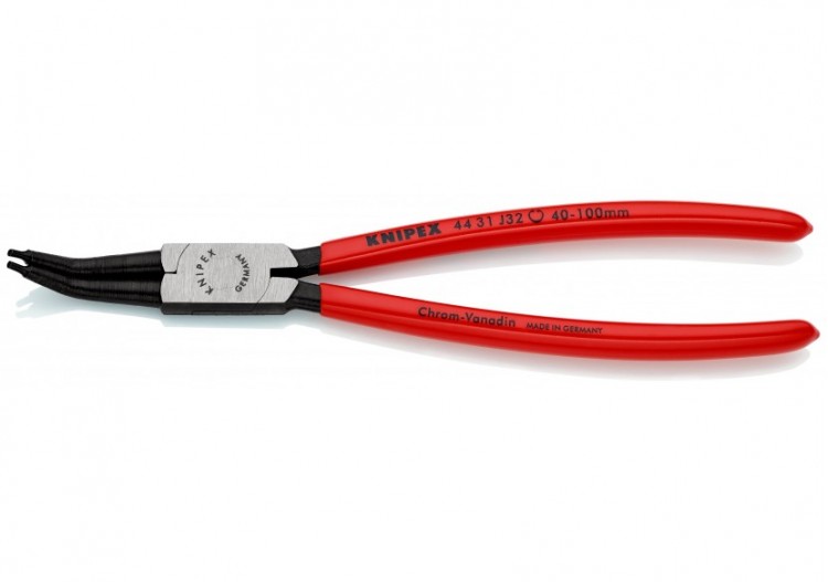 Pince pour circlips intérieurs Alésage de 40 à 100mm - 225mm à 45° - Gainage PVC - Knipex - 4431J32