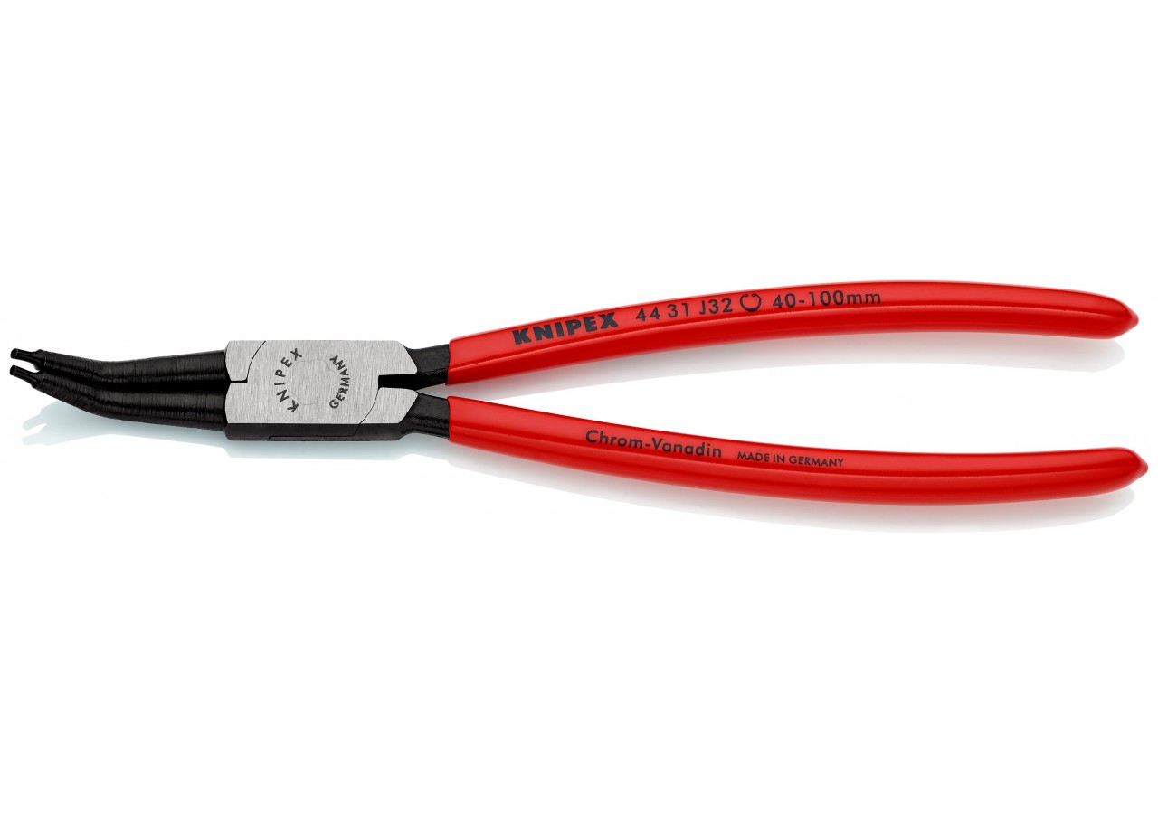 Pince pour circlips intérieurs Alésage de 40 à 100mm - 225mm à 45° - Gainage PVC - Knipex - 4431J32