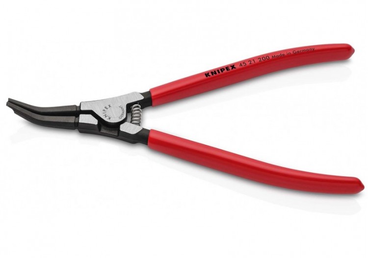 Pince montage de rondelles ressort et circlips sans trou à 30° - Gainage PVC - Knipex - 4521200